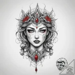 Tattoo sketch mystical self, ink illustration… – tattoo sketch (№1760538019_0, 15.10.2025 14:20) — tattoovalue.net