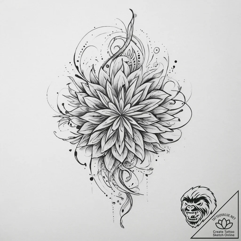 Tattoo sketch узор в виде ветра, tattoo sketc... - tattoo sketch (№1760538883_0, 15.10.2025 14:34) — tattoovalue.net