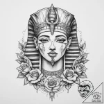 Tattoo sketch egyptian pharaoh, tattoo sketch… – tattoo sketch (№1760539532_0, 15.10.2025 14:45) — tattoovalue.net