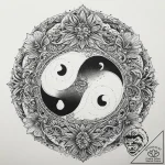 Tattoo sketch yin and yang with hands, tattoo… – tattoo sketch (№1760540398_0, 15.10.2025 14:59) — tattoovalue.net