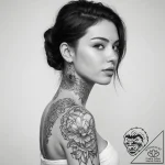 Tattoo sketch ka with a person – tattoo sketch (№1760541706_0, 15.10.2025 15:21) — tattoovalue.net