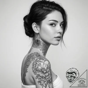 Tattoo sketch ka with a person – tattoo sketch (№1760541706_0, 15.10.2025 15:21) — tattoovalue.net