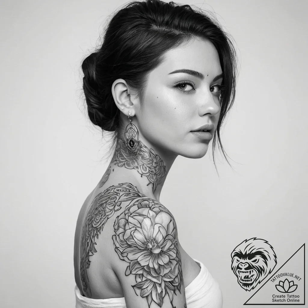 Tattoo sketch ka with a person - tattoo sketch (№1760541706_0, 15.10.2025 15:21) — tattoovalue.net