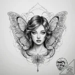 Tattoo sketch butterfly girl tattoo, tattoo s… – tattoo sketch (№1760542570_0, 15.10.2025 15:36) — tattoovalue.net
