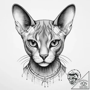 Tattoo sketch sphinx cat, artistic tattoo ske… – tattoo sketch (№1760543001_0, 15.10.2025 15:43) — tattoovalue.net