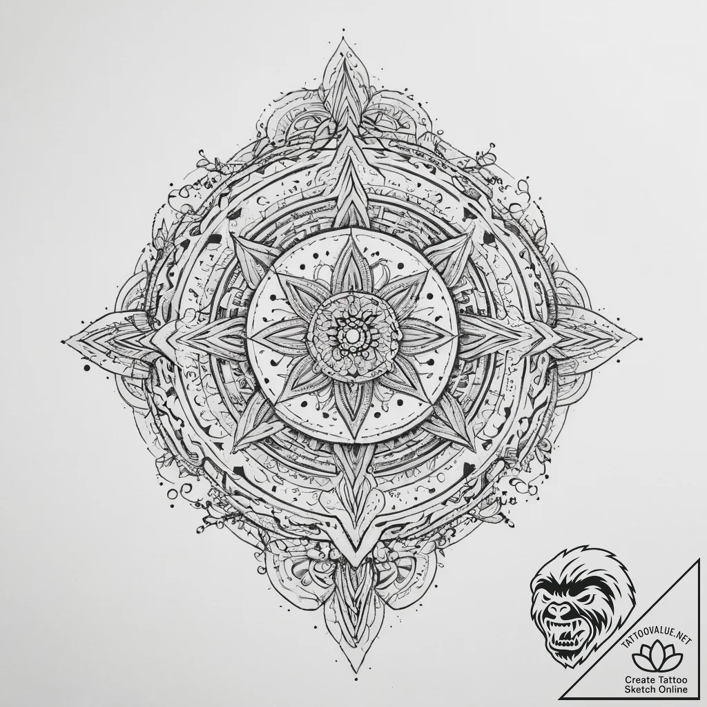 Tattoo sketch cosmic universe, tattoo sketch... - tattoo sketch (№1760545184_0, 15.10.2025 16:19) — tattoovalue.net