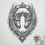 Tattoo sketch подкова, concept art for tattoo… – tattoo sketch (№1760546709_0, 15.10.2025 16:45) — tattoovalue.net