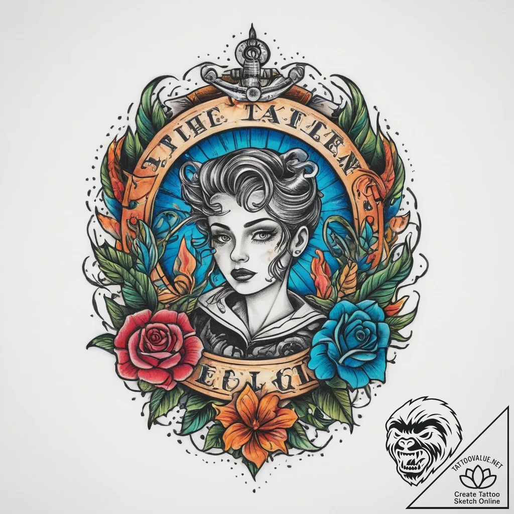 Tattoo sketch stylist comb and hairspray, tat... - tattoo sketch (№1760549540_0, 15.10.2025 17:32) — tattoovalue.net