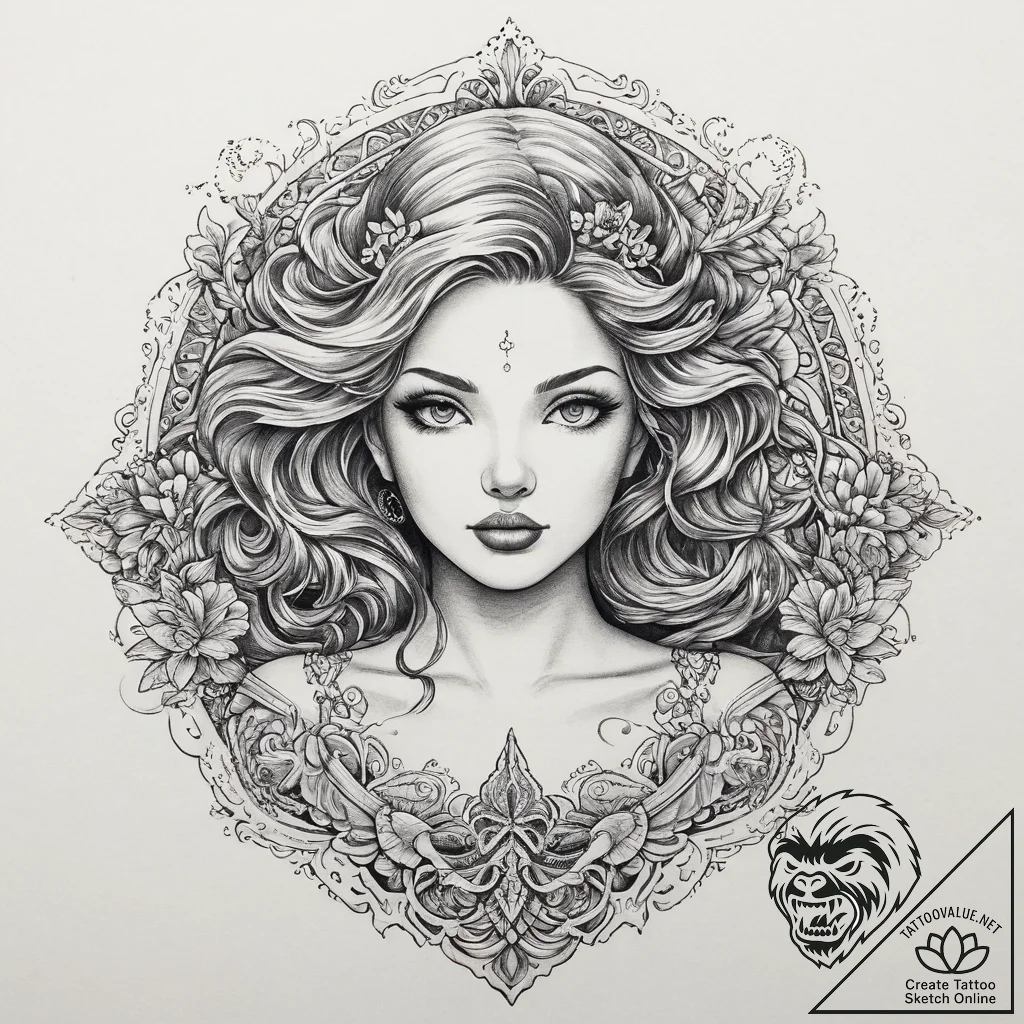 Tattoo sketch mermaid tattoo, tattoo flash sh... - tattoo sketch (№1760549973_0, 15.10.2025 17:39) — tattoovalue.net