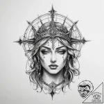 Tattoo sketch blessed realm – tattoo sketch (№1760550623_0, 15.10.2025 17:50) — tattoovalue.net