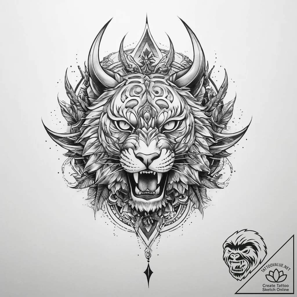 Tattoo sketch sharp - tattoo sketch (№1760550839_0, 15.10.2025 17:53) — tattoovalue.net