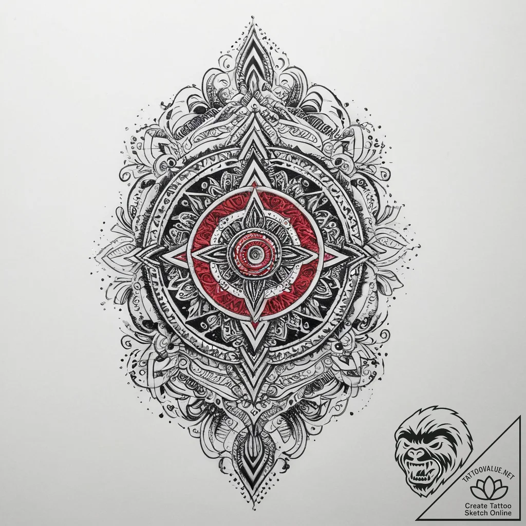 Tattoo sketch tribal узор, tattoo sketch desi... - tattoo sketch (№1760551705_0, 15.10.2025 18:08) — tattoovalue.net