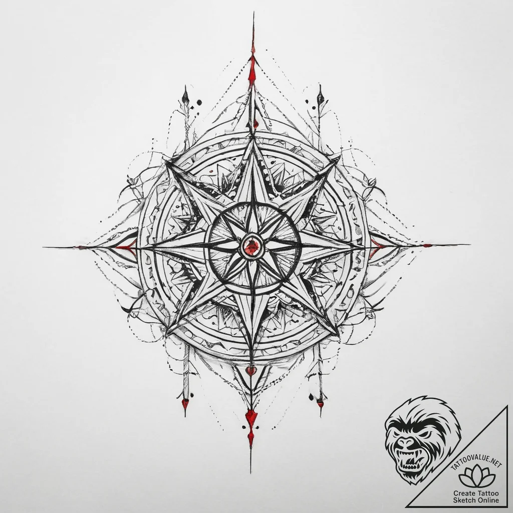 Tattoo sketch geometric abstract, tattoo sket... - tattoo sketch (№1760553445_0, 15.10.2025 18:37) — tattoovalue.net