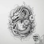 Tattoo sketch cosmic person, tattoo sketch de… – tattoo sketch (№1760553667_0, 15.10.2025 18:41) — tattoovalue.net