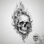 Tattoo sketch smoke tattoo – tattoo sketch (№1760553882_0, 15.10.2025 18:44) — tattoovalue.net