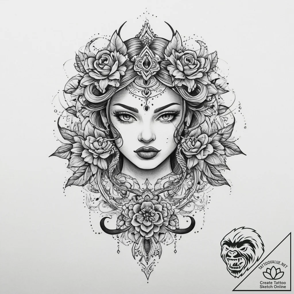 Tattoo sketch breath, tattoo flash sheet desi... - tattoo sketch (№1760554533_0, 15.10.2025 18:55) — tattoovalue.net
