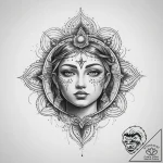 Tattoo sketch spiritual story – tattoo sketch (№1760555401_0, 15.10.2025 19:10) — tattoovalue.net