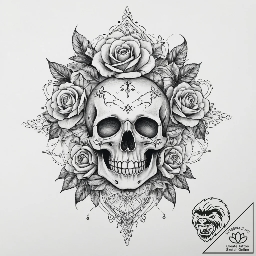Tattoo sketch mystical narrative, tattoo flas... - tattoo sketch (№1760558454_0, 15.10.2025 20:00) — tattoovalue.net