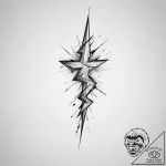 Tattoo sketch heavy metal lightning bolt, con… – tattoo sketch (№1760560632_0, 15.10.2025 20:37) — tattoovalue.net