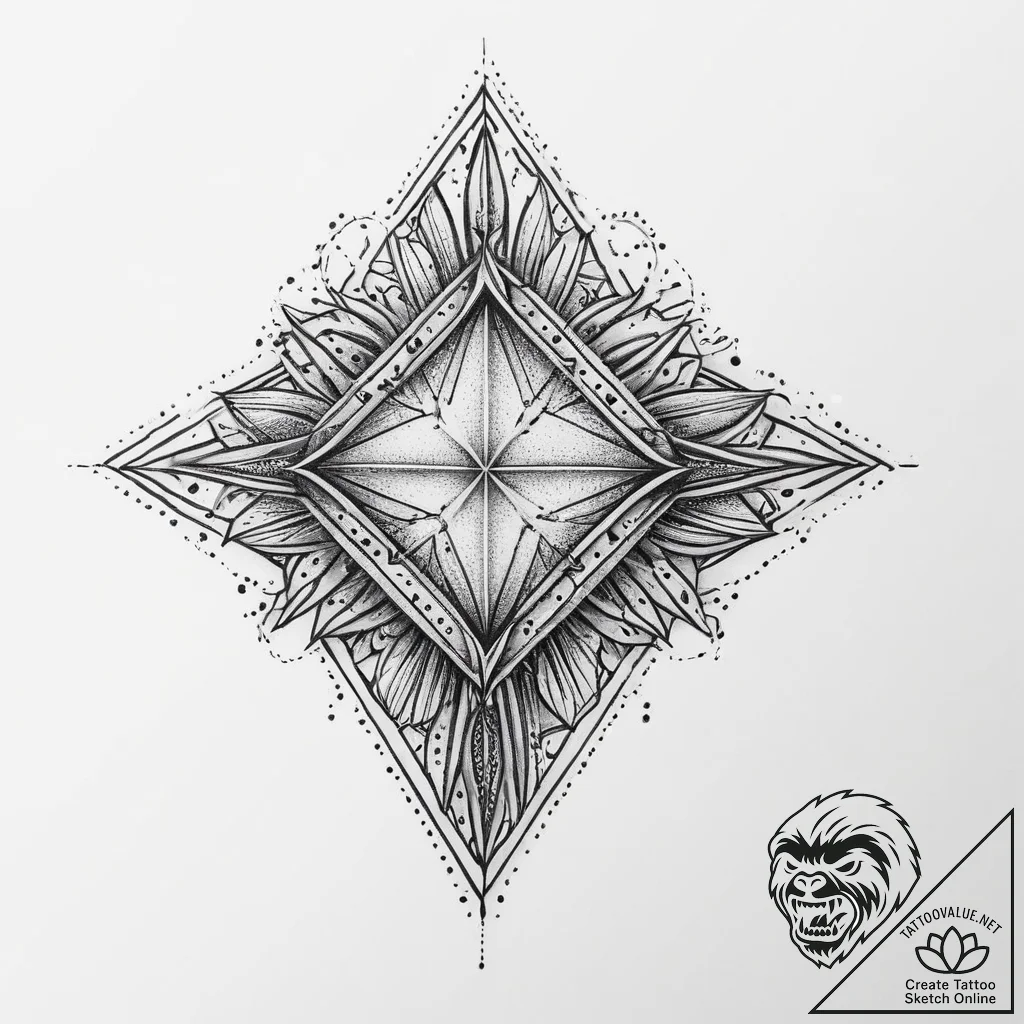 Tattoo sketch diamond tattoo, tattoo line art... - tattoo sketch (№1760561500_0, 15.10.2025 20:51) — tattoovalue.net