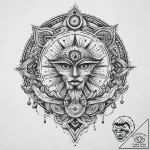 Tattoo sketch spiritual spirit, tattoo flash… – tattoo sketch (№1760561936_0, 15.10.2025 20:58) — tattoovalue.net