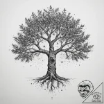 Tattoo sketch cosmic tree, artistic tattoo sk… – tattoo sketch (№1760562811_0, 15.10.2025 21:13) — tattoovalue.net