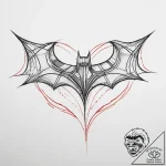 Tattoo sketch batman begins logo, tattoo line… – tattoo sketch (№1760563244_0, 15.10.2025 21:20) — tattoovalue.net