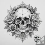 Tattoo sketch orange blossom, tattoo line art… – tattoo sketch (№1760565421_0, 15.10.2025 21:57) — tattoovalue.net