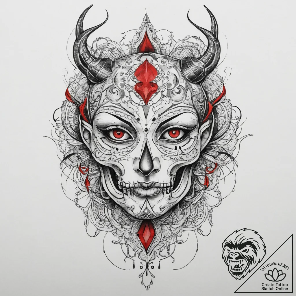 Tattoo sketch brown, tattoo line art, on a cl... - tattoo sketch (№1760566502_0, 15.10.2025 22:15) — tattoovalue.net