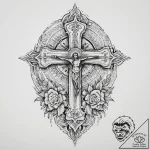 Tattoo sketch alleluia lettering, ink illustr… – tattoo sketch (№1760568885_0, 15.10.2025 22:54) — tattoovalue.net