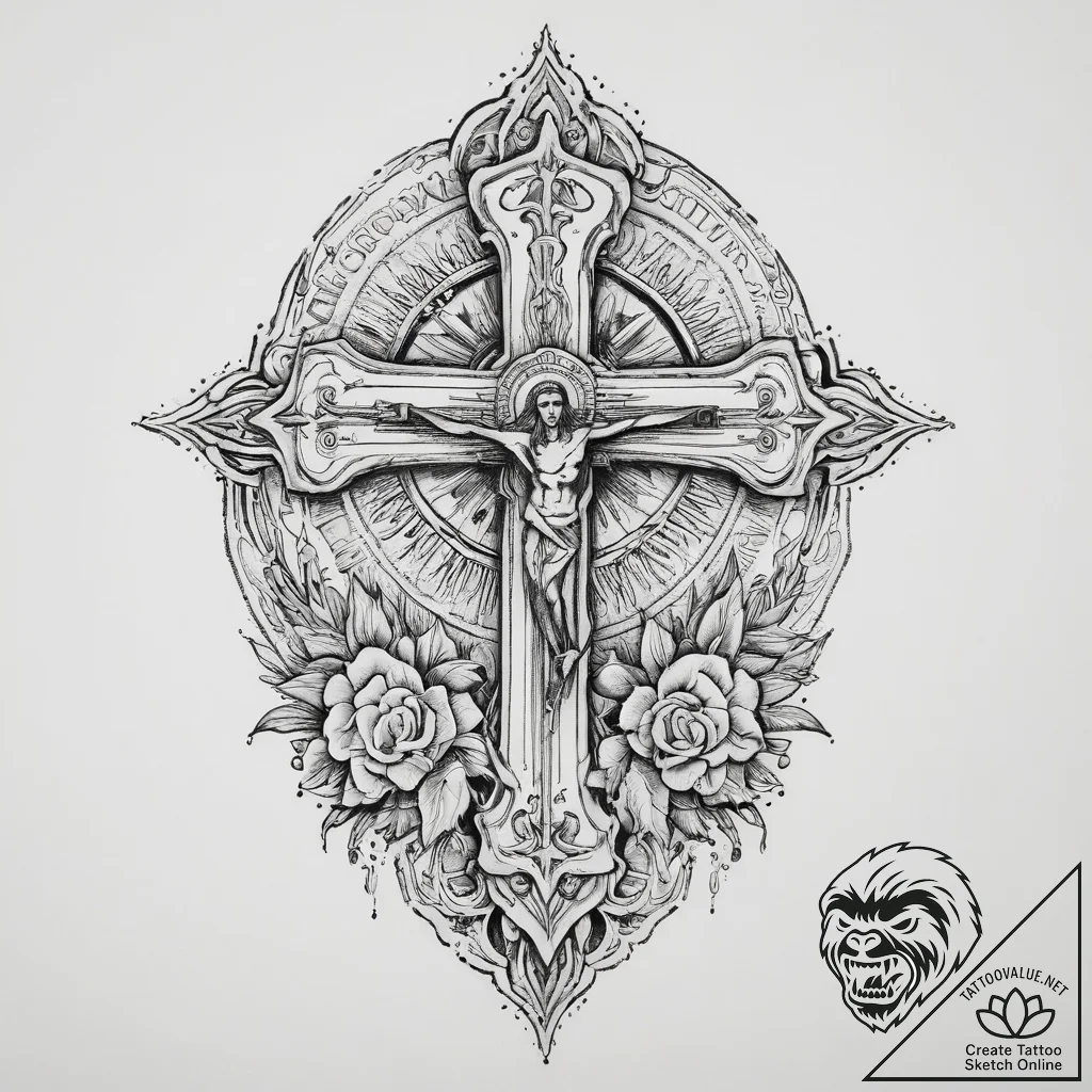 Tattoo sketch alleluia lettering, ink illustr... - tattoo sketch (№1760568885_0, 15.10.2025 22:54) — tattoovalue.net