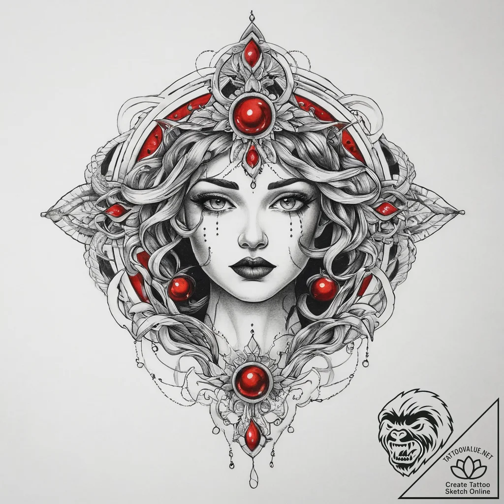 Tattoo sketch cosmic soul, tattoo drawing out... - tattoo sketch (№1760569966_0, 15.10.2025 23:12) — tattoovalue.net