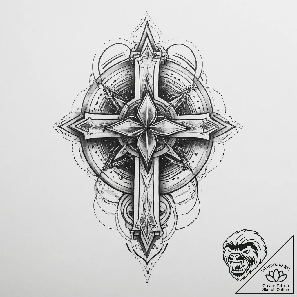 Tattoo sketch cosmic soul, tattoo sketch desi... - tattoo sketch (№1760570614_0, 15.10.2025 23:23) — tattoovalue.net