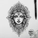Tattoo sketch divine understanding, tattoo fl… – tattoo sketch (№1760571692_0, 15.10.2025 23:41) — tattoovalue.net