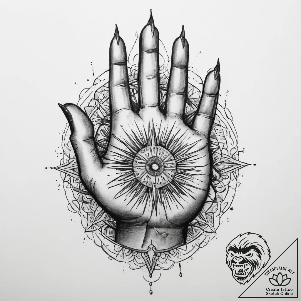Tattoo sketch hands with a document, tattoo f... - tattoo sketch (№1760572125_0, 15.10.2025 23:48) — tattoovalue.net