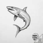 Tattoo sketch cookiecutter shark, tattoo line… – tattoo sketch (№1760573213_0, 16.10.2025 00:06) — tattoovalue.net
