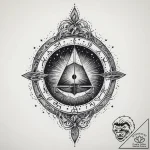 Tattoo sketch sacred space, artistic tattoo s… – tattoo sketch (№1760574076_0, 16.10.2025 00:21) — tattoovalue.net