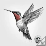 Tattoo sketch hummingbird, ink illustration f… – tattoo sketch (№1760574292_0, 16.10.2025 00:24) — tattoovalue.net