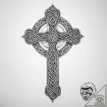 Tattoo sketch celtic cross with intricate kno… – tattoo sketch (№1760574939_0, 16.10.2025 00:35) — tattoovalue.net