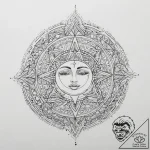 Tattoo sketch crescent moon with a witch, tat… – tattoo sketch (№1760576034_0, 16.10.2025 00:53) — tattoovalue.net