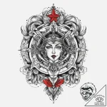 Tattoo sketch vibe, concept art for tattoo, b… – tattoo sketch (№1760577113_0, 16.10.2025 01:11) — tattoovalue.net