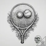 Tattoo sketch tennis tennis racket and ball,… – tattoo sketch (№1760580782_0, 16.10.2025 02:13) — tattoovalue.net