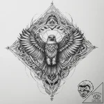 Tattoo sketch hands with a hawk, artistic tat… – tattoo sketch (№1760580998_0, 16.10.2025 02:16) — tattoovalue.net