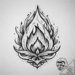 Tattoo sketch fire, tattoo flash sheet design… – tattoo sketch (№1760581656_0, 16.10.2025 02:27) — tattoovalue.net
