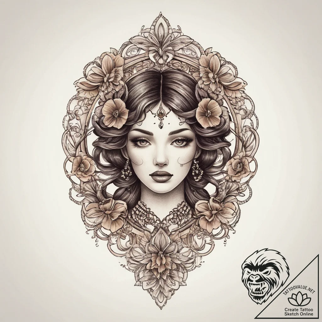 Tattoo sketch lace tattoo, tattoo sketch desi... - tattoo sketch (№1760582304_0, 16.10.2025 02:38) — tattoovalue.net
