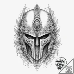 Tattoo sketch mythical helmet, artistic tatto… – tattoo sketch (№1760583814_0, 16.10.2025 03:03) — tattoovalue.net