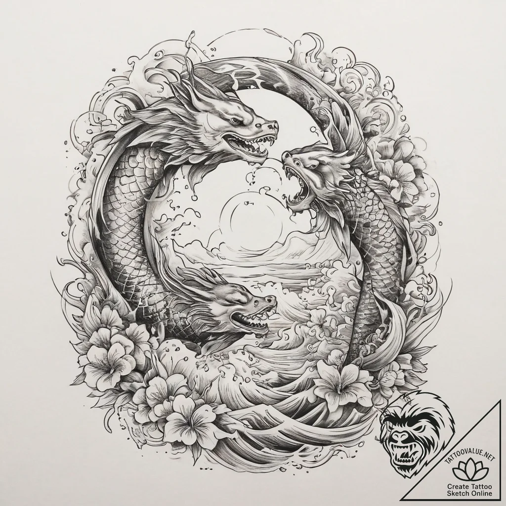 Tattoo sketch noah's ark animals, ink illustr... - tattoo sketch (№1760584463_0, 16.10.2025 03:14) — tattoovalue.net
