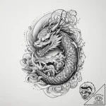 Tattoo sketch cosmic representation, tattoo s… – tattoo sketch (№1760585111_0, 16.10.2025 03:25) — tattoovalue.net
