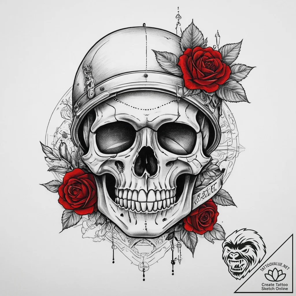 Tattoo sketch soldier with a map, artistic ta... - tattoo sketch (№1760586851_0, 16.10.2025 03:54) — tattoovalue.net