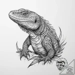 Tattoo sketch perentie – tattoo sketch (№1760590105_0, 16.10.2025 04:48) — tattoovalue.net